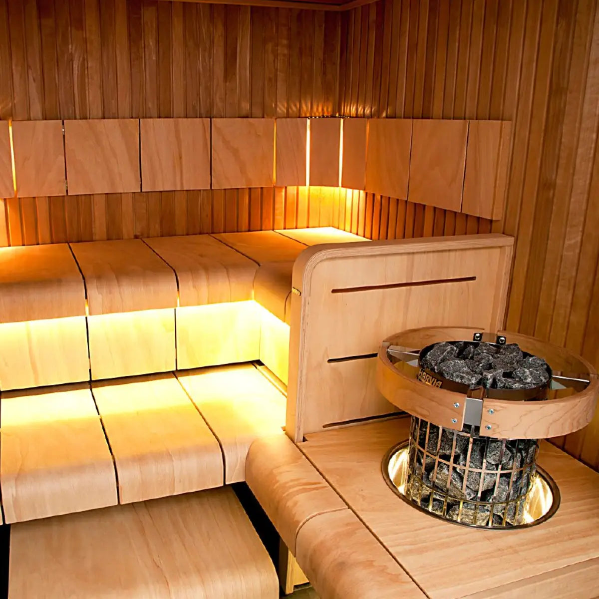 Harvia Cilindro PC60 6KW Sauna Heater with built in controls - Finnish Sauna Builders