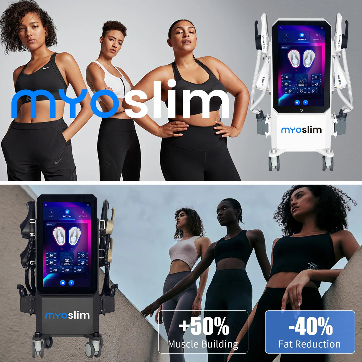 MYOslim PRO 6500W NEO EMS+EMT RF Nova Slimming Sculpt Equipment EMS Pelvic Muscle Stimulator For Full Body Shaping