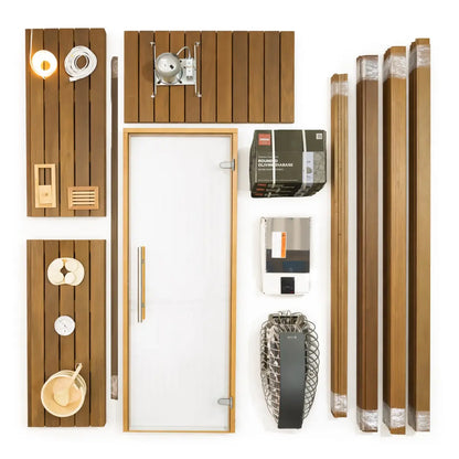 Custom Indoor Sauna Room - 6' x 9' x 8' - Finnish Sauna Builders