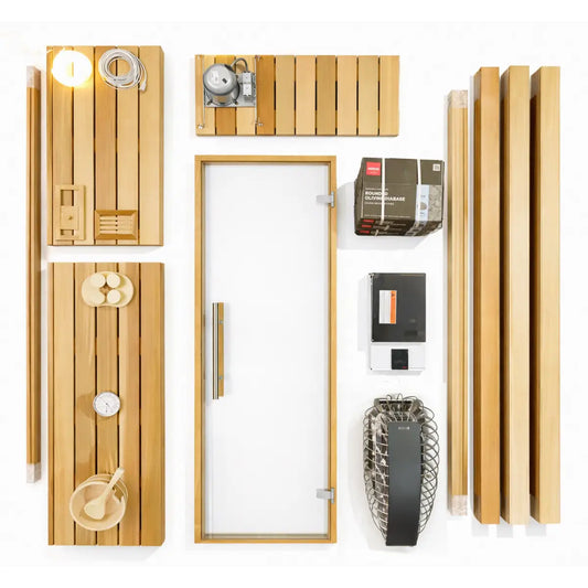 Custom Indoor Sauna Room - 3' x 4' x 8' - Finnish Sauna Builders